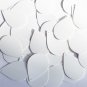 Teardrop Sequin 1.5" White Matte Silk Frost Couture Paillettes