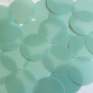 Round Sequin 40mm Seafoam Green Blue Matte Silk Frost Couture Paillettes