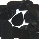Black Shiny Opaque Sequins Teardrop 1.5" Large Couture Paillettes