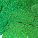Sequin Round 1.5" Green Sparkle Glitter Metallic. Made in USA