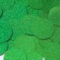 Sequin Round 1.5" Green Sparkle Glitter Metallic. Made in USA