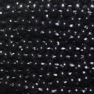Black Pearl Beads 2.5mm Molded on Thread Fused to string 120 inches (10')