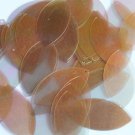 Navette Leaf Sequin 1.5" Bronze Crystal Rainbow Iris Iridescent