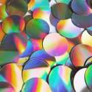 Sequin Round 1" / 24mm Gold Lazersheen Reflective Metallic. Made in USA