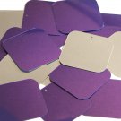 Purple Silver Metallic Sequin Square 1.5 inch ( 40mm ) Couture Paillettes