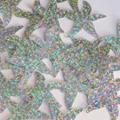 Starfish Sequin 1.5" Silver Hologram Glitter Sparkle Metallic Couture Paillettes