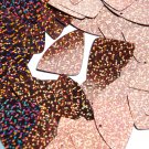 Copper Glitter Hologram Refloective Fishscale Fin 1.5" Couture Sequin Paillettes