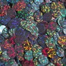 10mm Flat Round Sequins Galaxy Black Hologram Glitter Sparkle. Made in USA