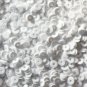 3mm Flat SEQUIN PAILLETTES ~ OPAQUE WHITE ~ Made in USA.