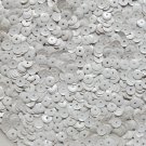 6mm Cup Sequins Ivory Bone Opaque. Made in USA