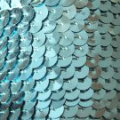 Sequin Trim 6mm Light Aqua Blue Shiny Metallic. 5 yards / 15' per pack
