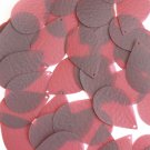 Teardrop Sequin 1.5" Chestnut Brown Deckle Emboss Transparent Couture Paillettes