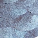 Sequin Oval 1.5" Denim Blue Jean Fabric Effect Opaque
