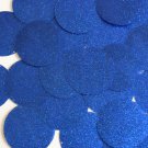 Round Sequin 40mm Royal Blue Metallic Sparkle Glitter Texture Paillettes