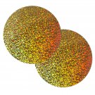 Sequin Round 6" / 150mm Gold Hologram Glitter Sparkle Metallic. Made in USA