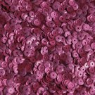 5mm Cup Round Sequins Burgundy Wine Red Matte Silk Frost. Made in USA