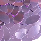 Lavender Lilac Metallic Shiny Navette Leaf 1.5" Couture Sequin Paillettes