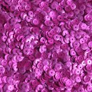 5mm Cup Round Sequins Fuchsia Pink Matte Silk Frost. Made in USA