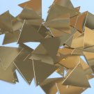 Sequin Triangle 30mm Gold Metallic Couture Paillettes. Made in USA.