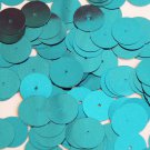 Round Sequin 15mm Deep Turquoise Metallic Couture Paillettes