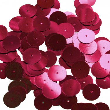 Round Sequin 15mm Red Wine Metallic Couture Paillettes