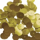 Round Sequin 15mm Gold Metallic Couture Paillettes