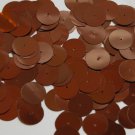 Round Sequin 15mm Dark Bronze Brown Metallic Couture Paillettes