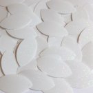 Navette Leaf Sequin 1.5" White Crystal Hologram Glitter Sparkle Paillettes