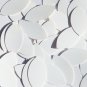Navette Leaf Sequin 1.5" White Matte Silk Frost Couture Paillettes