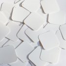 Square Diamond Sequin 1.5" White Matte Silk Frost Couture Paillettes