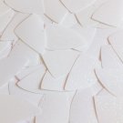 Fishscale Fin Sequin 1.5" White Crystal Hologram Glitter Sparkle Paillettes