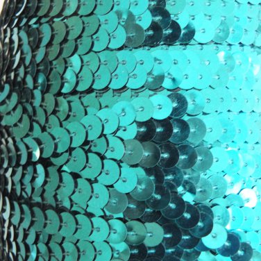 Sequin Trim 6mm Emerald Teal Shiny Metallic. 5 yards / 15' per pack