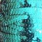 Sequin Trim 6mm Emerald Teal Shiny Metallic. 5 yards / 15' per pack
