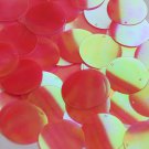 Round Sequin 30mm Coral Rose Ultra Crystal Rainbow Iris Iridescent