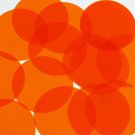 Round Vinyl Shape 1.5" Orange Go Go Transparent