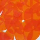 Oval Vinyl Shape 1.5" Orange Go Go Transparent