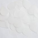 Teardrop Sequin 1.5" Frosted Crystal Lexan Velvet Matte