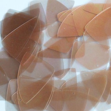 Fishscale Fin Sequin 1.5" Bronze Crystal Rainbow Iris Iridescent