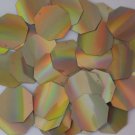 Sequin Octagon 1.5" Gold Lazersheen Reflective Metallic. Made in USA
