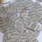 Sequin Navette Leaf 1.5" Black Silver Midsummer Night's Dream Shakespeare Script
