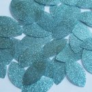 Navette Leaf Sequin 1.5" Aqua Blue Metallic Sparkle Glitter Texture Paillettes
