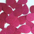 Teardrop Sequin 1.5" Fuschia Pink Metallic Sparkle Glitter Texture Paillettes