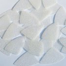 Fishscale Fin Sequin 1.5" Crystal White Metallic Sparkle Glitter Texture