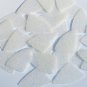 Fishscale Fin Sequin 1.5" Crystal White Metallic Sparkle Glitter Texture