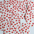 Oval Sequin 1.5" Red White Sweet Hearts Print Opaque Couture Paillettes