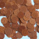 Round Sequin 15mm Orange Metallic Sparkle Glitter Texture Couture Paillettes