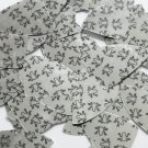 Fishscale Fin Sequin 1.5" Tree Frog Print on Silver Metallic Couture Paillettes