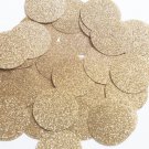 Round Sequin 40mm Light Gold Metallic Sparkle Glitter Texture Couture Paillettes