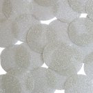Round Sequin 40mm Silver Metallic Sparkle Glitter Texture Couture Paillettes
