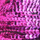 Sequin Trim 5mm cup Purple Fuchsia Shiny Metallic. 5 yards / 15' per pack